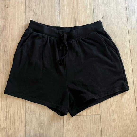 Old Navy Women’s Black Pull On Shorts Sz L - Picture 1 of 7